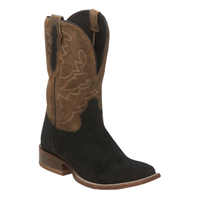 Pre-owned Tony Lama Men's Tucson Wide Square Toe Tan Western Boots Tl3026 In Brown
