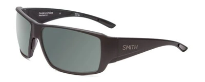 Pre-owned Smith Optics Guides Choice Designer Unisex Polarized Sunglasses Matte Black 62mm In Smoke Grey Polar