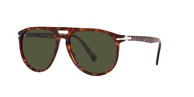 Pre-owned Persol Po 3311s Havana/green 58/15/145 Unisex Sunglasses