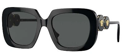 Pre-owned Versace Ve 4434 Black/grey 54/20/145 Women Sunglasses