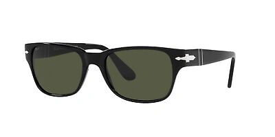 Pre-owned Persol Po 3288s Black/green 55/19/145 Men Sunglasses