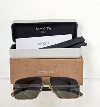 Pre-owned Mykita Mylon Brand Authentic  Hybrid Lotus Col. 410 61mm Brown Frame In Gray