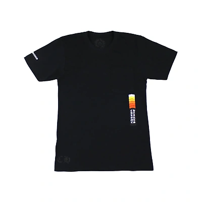 Pre-owned Chrome Hearts Racing Stripes S/s Tee - Authentic -new With Tags In Black