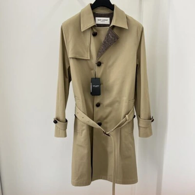 Pre-owned Saint Laurent Saint Laurebt Trench Coat In All Sizes In Beige