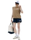 Sporty And Rich Logo-print Cotton Tank Top In Brown
