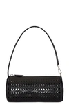 Alaïa Tube Small Laser-cut Leather Tote In Noir