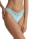 Hanky Panky Supima Cotton Original Rise Thong Butterfly Blue