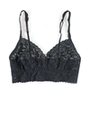 Hanky Panky V-neck Retro Lace Bralette Black In Black