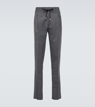 Lardini Wool-blend Trousers In Grey