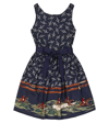 Polo Ralph Lauren Printed Dress In Blue