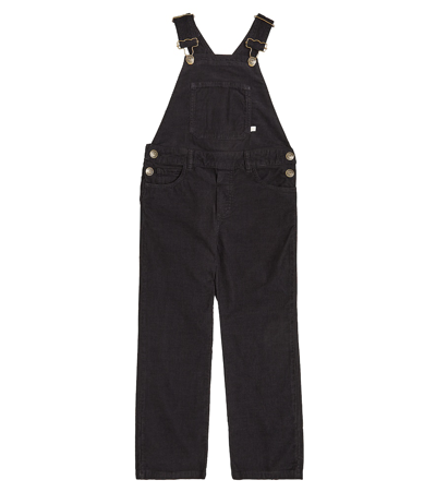 Bonpoint Kids' Denim Jumpsuit In Black