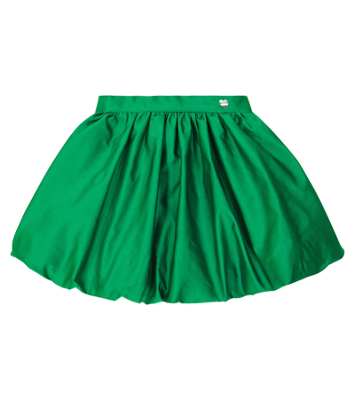 Monnalisa Kids' High-waisted Skirt In Green