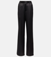 NILI LOTAN FLAVIE SILK WIDE-LEG PANTS