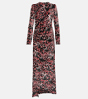 Rabanne Patterned Long Dress In Multicoloured