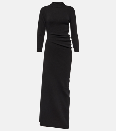 Loro Piana Queenstown Cashmere-blend Maxi Dress In Black