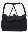 JACQUEMUS LE BANDEAU FRIVOLLI RUFFLED BRA TOP