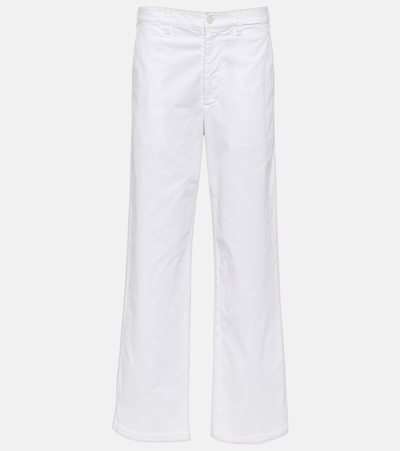 Nili Lotan Eliot Boy Cotton Twill Pants In White