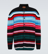 MISSONI STRIPED WOOL-BLEND CARDIGAN