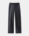 Lafayette 148 Nappa Leather Sullivan Pant In Black