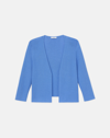 LAFAYETTE 148 PETITE FINESPUN VOILE OPEN-FRONT CROPPED CARDIGAN