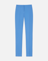 Lafayette 148 Plus-size Woolsilk Crepe Barrow Pant In Blue Iris