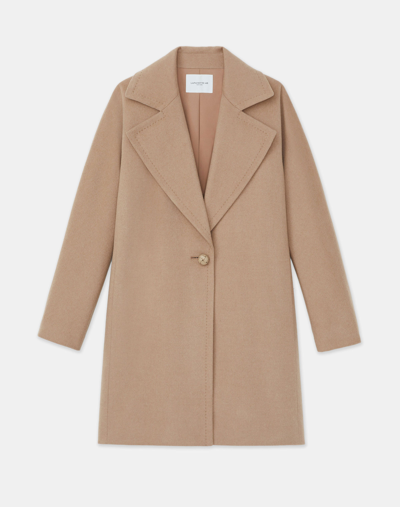 Lafayette 148 Camel Hair Coat In Beige