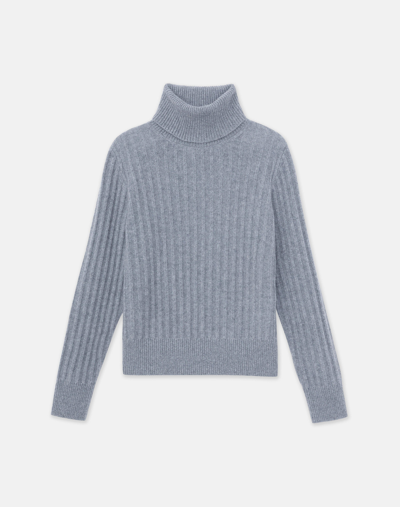 Lafayette 148 Cashmere Turtleneck Sweater In Grey