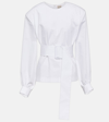 TOD'S BELTED COTTON POPLIN SHIRT