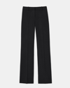 Lafayette 148 Woolsilk Faille Gates Flared Fulllength Pant In Black