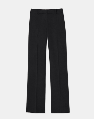 Lafayette 148 Radiant Satin Clinton Trouser In Black