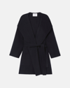 LAFAYETTE 148 CASHMERE DOUBLE FACE BELTED COAT