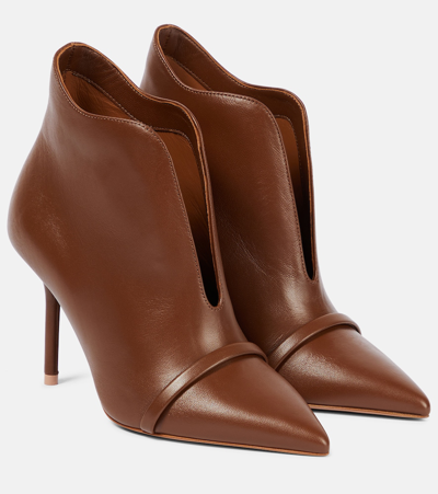 Malone Souliers Women's Cora 70mm V Cut Booties In Brunette