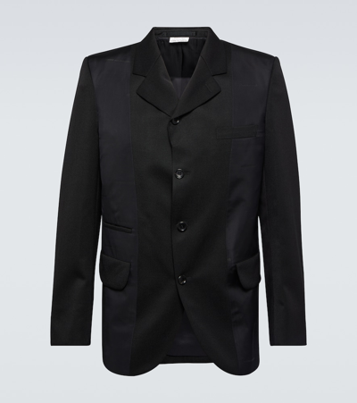 Comme Des Garçons Homme Deux Wool Blazer In Black