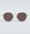 Cartier Signature C De  Round Sunglasses In Gold