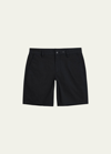 Rag & Bone Perry Linen-blend Short In Blue