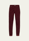 Brunello Cucinelli Men's Italian Fit Corduroy 5-pocket Pants In Red