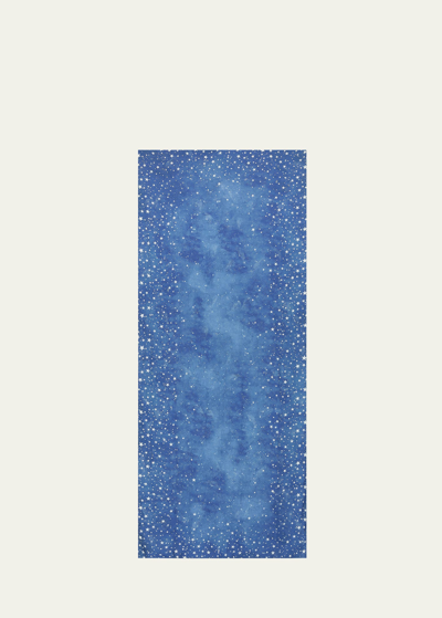 Summerill & Bishop Celestial Stars Cosmic Blue Tablecloth, 65" X 98"