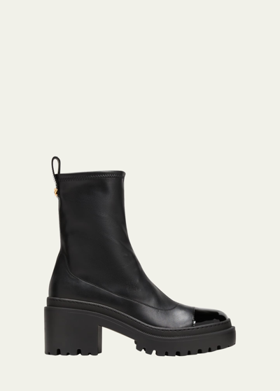 Giuseppe Zanotti Vicentha 75mm Round-toe Boots In Black