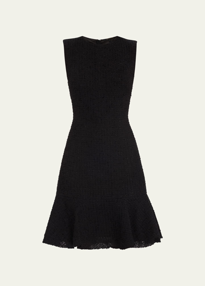 Kobi Halperin Maui Sleeveless Tweed Mini Dress In Black