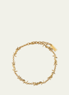 Saint Laurent Ysl Chain Bracelet In Gold