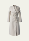 Mackage Mai Wool Belted Wrap Coat In Sand