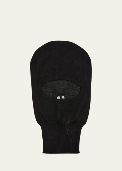 帽子 Rick Owens Cashmere knit balaclava skull-balaclava-in-pearl-men-s