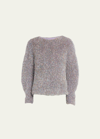Jil Sander Lurex And Mohair Sweater In Multicolor