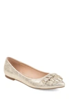 Journee Collection Womens Judy Slip-on Pointed Toe Ballet Flats In Gold