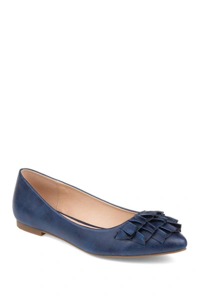 Journee Collection Judy Flat In Blue