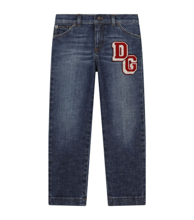 Dolce & Gabbana Kids' Patch-detail Jeans (2-6 Years) In Multi