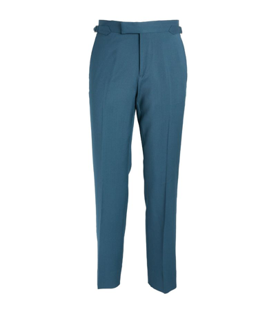 Vivienne Westwood Virgin Wool Tailored Trousers In Petrol