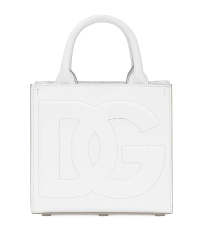Dolce & Gabbana Dg Daily Mini Shopper In Optical_white