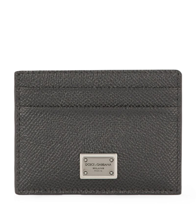 Dolce & Gabbana Leather Dauphine Card Holder In Multi