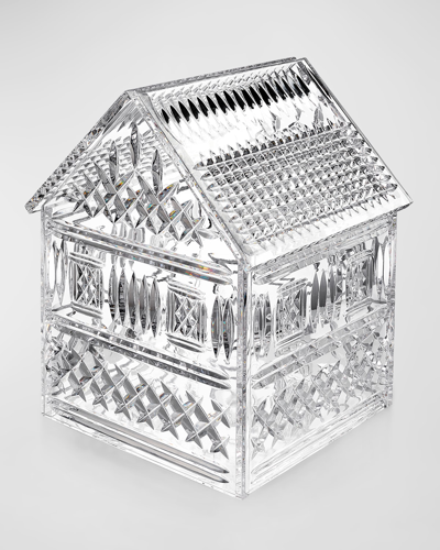 Waterford Crystal Mastercraft Gingerbread House Crystal Decorative Accent